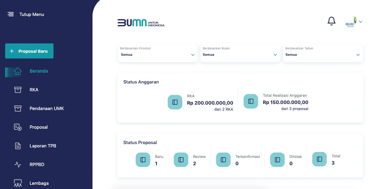 Corporate social responsibility reporting system for a state-owned enterprise ministry